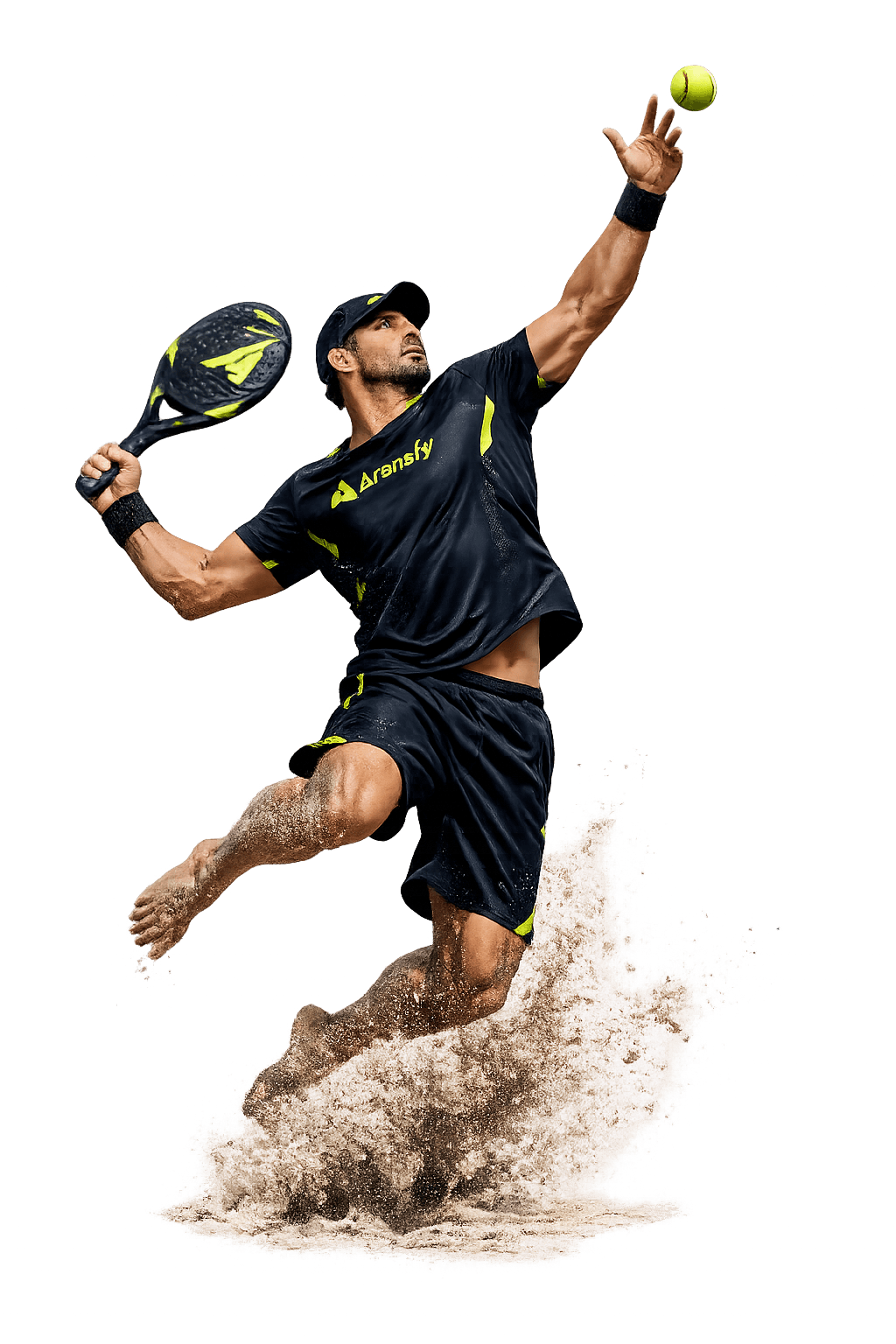 Jogador de beach tennis